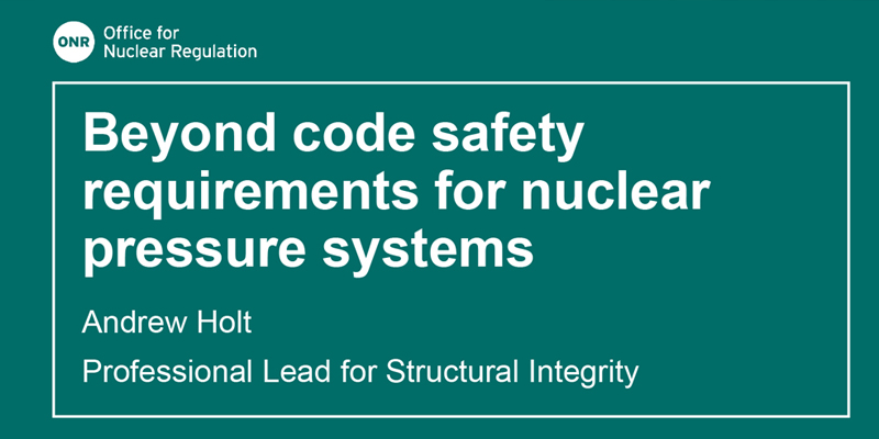 Beyond Code Safety Requirements: FESI/ONR Workshop Presentations  FESI